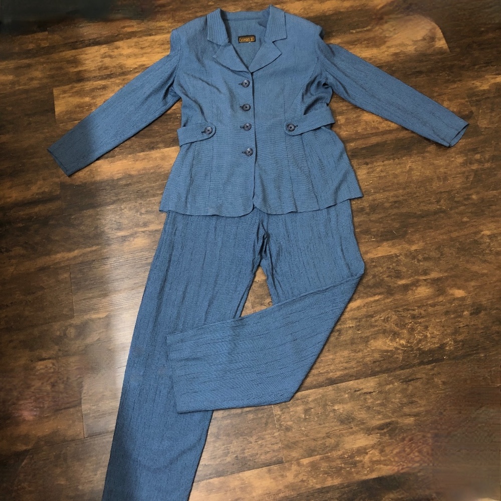 Elegant Blue Women's Pantsuit